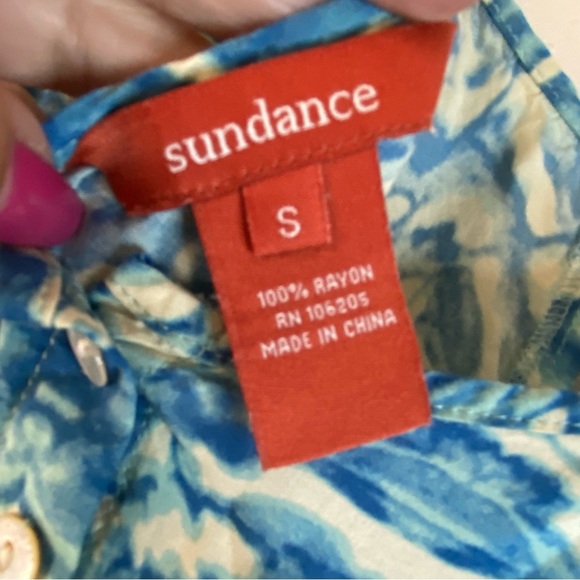 Sundance Heart of the Ocean Loose a Flowy Lightweight High Low Sundress SZ S - Picture 14 of 15